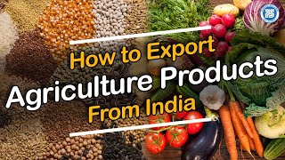 How to Export Agriculture Product From India || Export Import Business in India