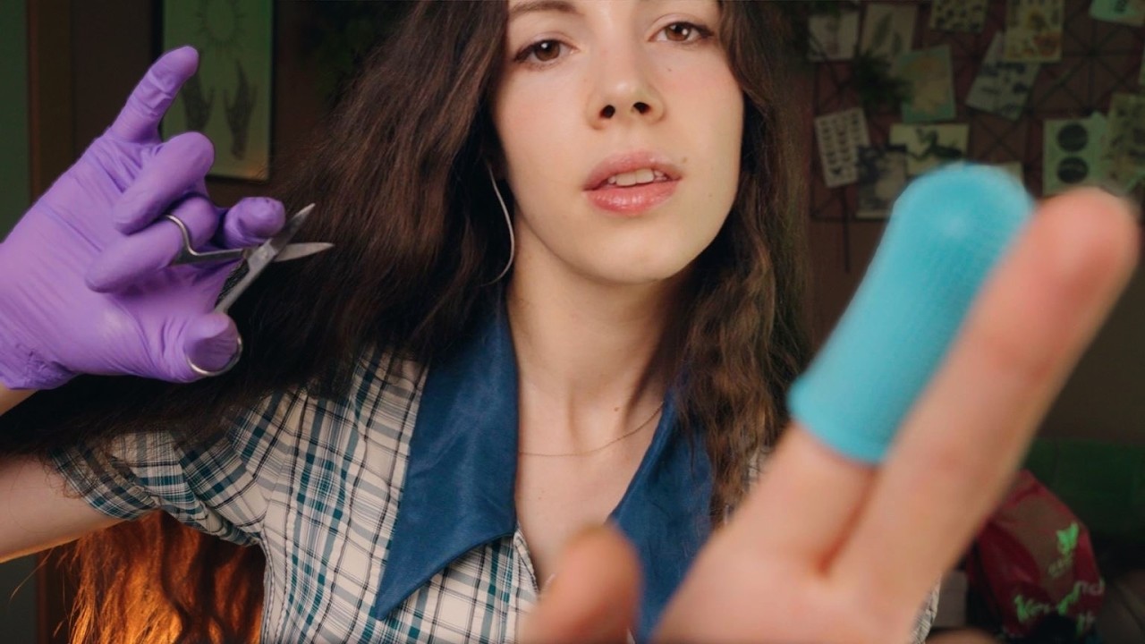 ASMR Detailed Ear Haircut — Scissors, Comb & Spray Sounds