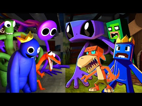 NEW MINECRAFT Rainbow Friends VS OG Rainbow Friends 🎶 FNF Friends To Your End but New RF Sing It