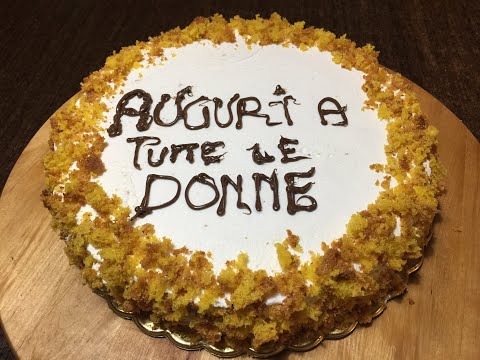 RICETTA TORTA MIMOSA FACILE PER TUTTI - come fare la torta mimosa con #videoricetteinsieme.