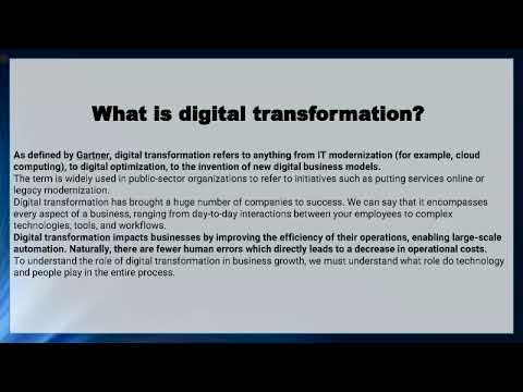 Video presentation: Business Growth In The Digital Era