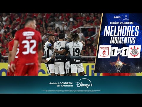 Gols e lances de América de Cali x Corinthians