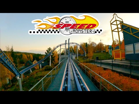 Speed Monster Front Row POV Tusenfryd Intamin Hydraulic Launch Coaster
