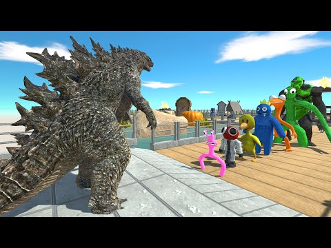 Godzilla WATER DEATH RUN - Animal Revolt Battle Simulator
