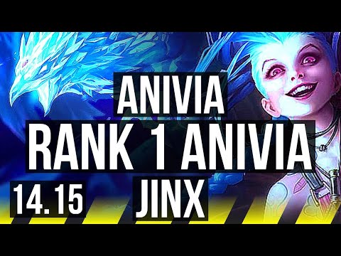 ANIVIA & Poppy vs JINX & Milio (ADC) | Rank 1 Anivia, 1300+ games, 8/2/3 | BR Challenger | 14.15