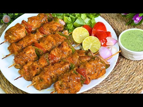Barbeque Chicken Shashlik Recipe | Chicken Shashlik without oven