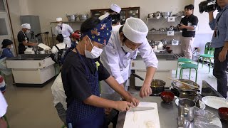 10月21日【びわ湖放送ニュース】プロの料理人が教える　小学校で食育講座