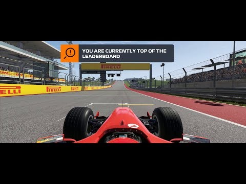 F1 2019 Game Ferrari F2004 @ COTA World Record 1:33.343