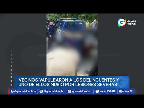 Pobladores de La Gomera, Escuintla, vapulean a dos saltantes que mataron a un motorista