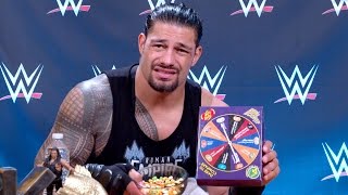 Watch Roman Reigns eat a spoiled milk jelly bean