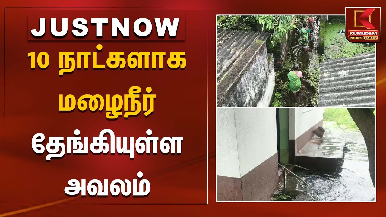 10 நாட்களாக மழைநீர் தேங்கியுள்ள அவலம் | Rain | Kumudam News