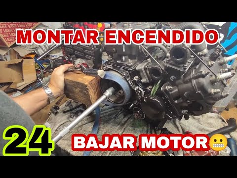 24💥 Montar encendido y Bajar Motor a pulso al suelo💪🏻 Yamaha RD500🥒