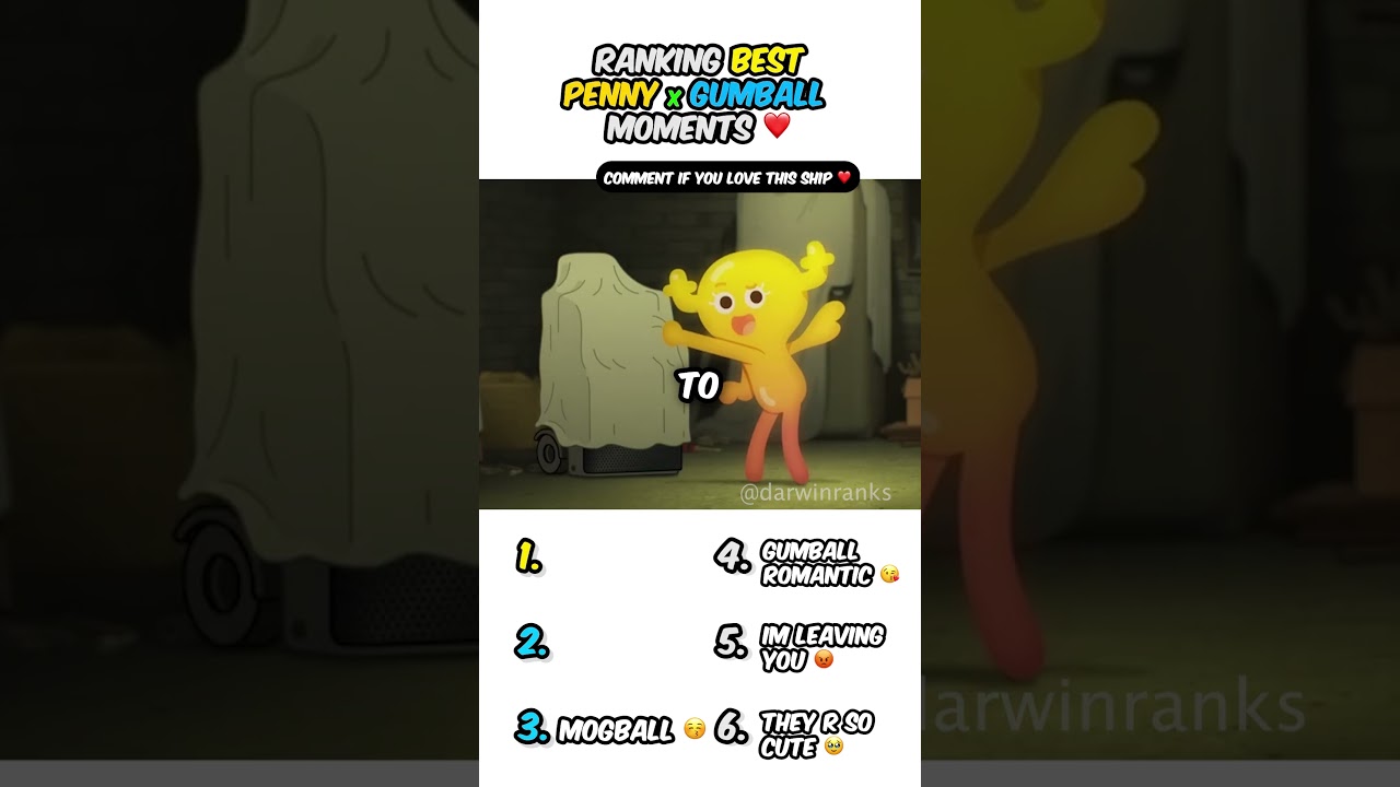Ranking Penny x Gumball Moments ❤️