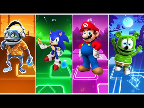 Crazy Frog vs Sonic vs Mario vs Gummy Bear - Tiles Hop EDM Rush #18
