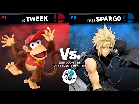 KOWLOON #16 TOP 16 - Tweek (Diddy Kong) VS SParg0 (Cloud) SSBU Tournament