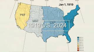 Mapping Time: Evolution of US Time Zone Boundaries