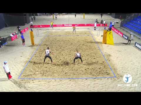 Brunner/Hüberli SUI 2x0 Andressa/Vitoria BRA 2-0 (21-16, 21-13)