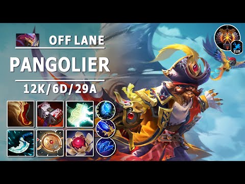 Pangolier Off Lane | 7.30d | Great Combo with Grimstroke Ink Swell | Dota 2 Immortal Gameplay