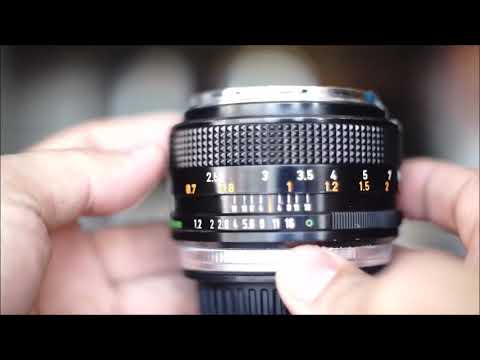 Manual lens canon FD 55mm f1.2 chrome nose mounting EOS