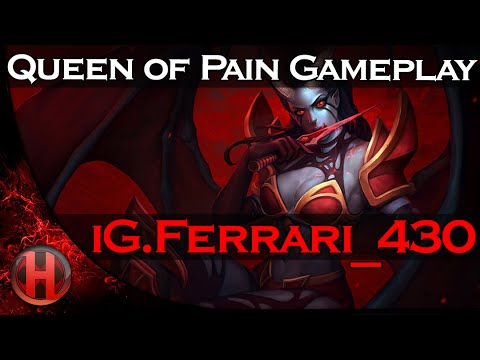 iG.Ferrari_430 Queen of Pain Gameplay Dota 2 | 7199 MMR