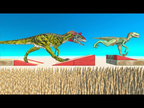DEADLY TRIAL Who Can Not Fall On The SPIKES?► Animal Revolt Battle Simulator