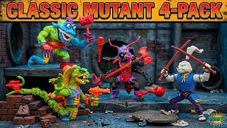Playmates Toys TMNT Retro Re-release Classic Mutant 4-pack Wyrm, Usagi Yojimbo, Antrax, Scale Tail