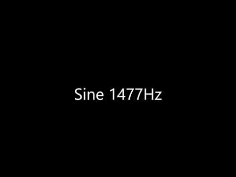 Sine 1477Hz Audio Only