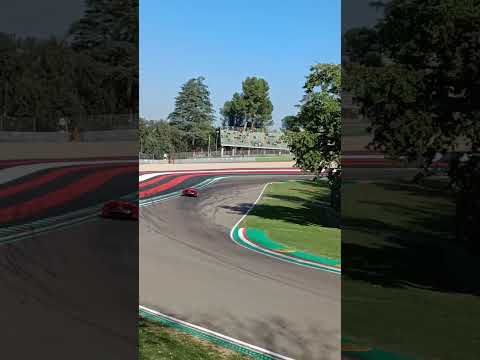 Ferrari FXXKs on slow laps Imola Finali Mondiali 2022