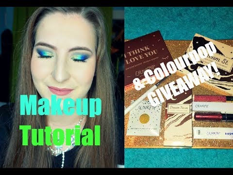 Peacock-Inspired Makeup Tutorial! & ColourPop GIVEAWAY!! (CLOSED)