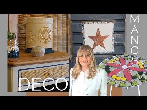 Manos a la Obra TV 2022 Programa 34 Luminaria - Stencil - Perchero - Mesita en Mosaicos