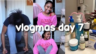 vlogmas day 7 | winter skin care routine & fashion nova haul