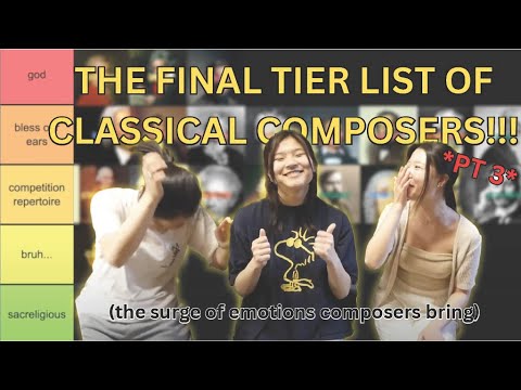 FINAL Classical Composer Tier List By College Pianists