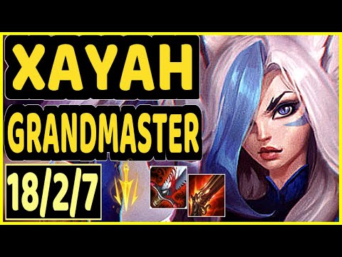 SHYNON (XAYAH) - 18/2/7 KDA BOTTOM ADC GAMEPLAY - NA Ranked GRANDMASTER