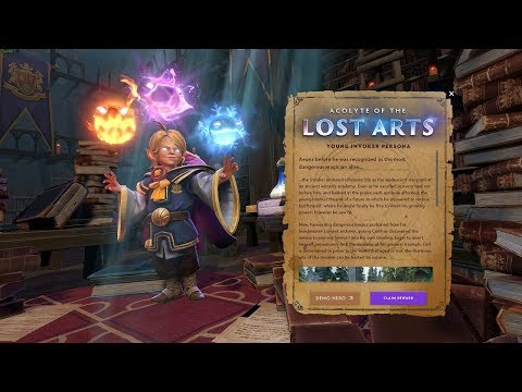 The 'Acolyte of the Lost Arts' Young Invoker Hero Persona Preview - Dota2