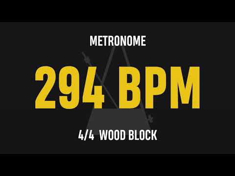 294 BPM 4/4 - Best Metronome (Sound : Wood block)