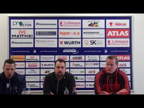 Pressekonferenz nach dem Spiel VfB 1921 Krieschow vs. RSV Waltersdorf