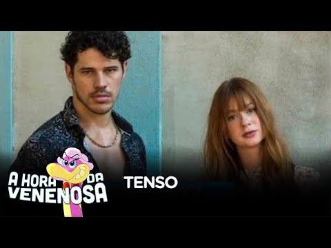 José Loreto e Marina Ruy Barbosa têm conversa séria durante gravação