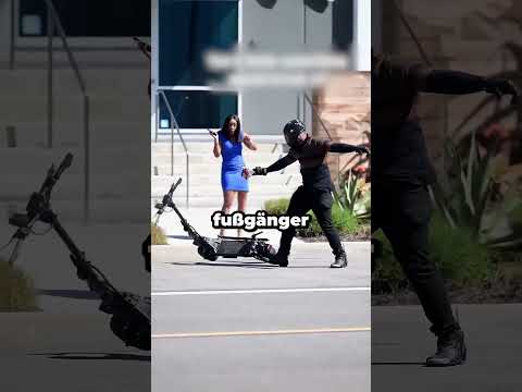 Er war mit seinem E-Scooter etwas zu schnell unterwegs