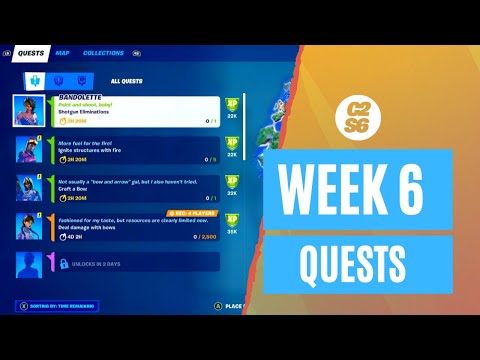 Fortnite Week 6 Challenges  | All Leaked Epic Quests (Season 6)