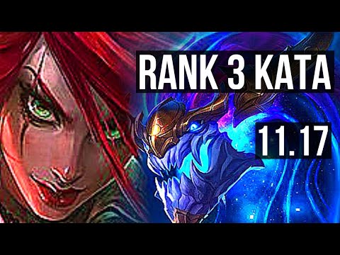 KATARINA vs AURELION SOL (MID) | Rank 3 Kata, 7 solo kills, 1.5M mastery | BR Challenger | v11.17