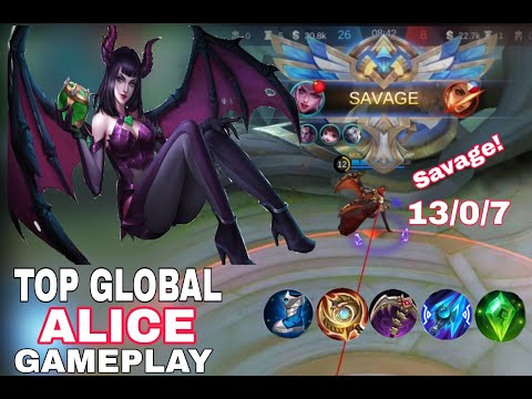 TOP GLOBAL ALICE | ALICE GAMEPLAY | TUTORIAL | BASE CUT | SAVAGE | EASY WIN