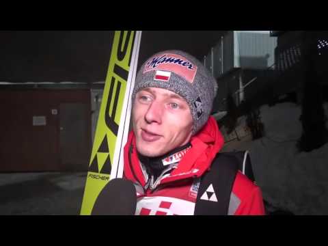 Dawid Kubacki po zajęciu 13. miejsca w Lillehammer [10.12.2016]