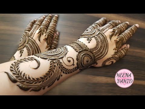 Latest Heavy Dubai Henna Design for back 2021 || Heena Vahid.