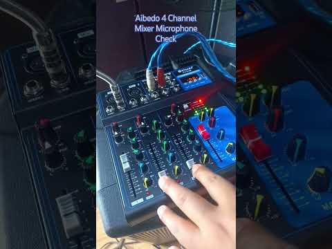 Aibedo Four Channel Mixer Microphone Check #soundsystem #DJ