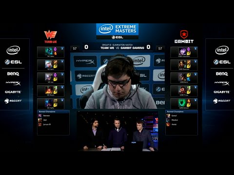 Team WE vs Gambit Gaming | Round 2 Group B IEM World Championship Katowice LoL 2015 | WE vs GMB
