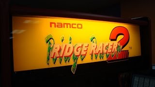 Namco Ridge Racer 2 Upright Arcade Game - Gameplay, Artwork review!