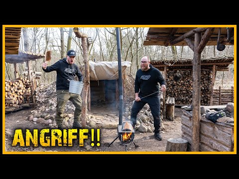 Wir trotzen den Vandalen! - Uns bekommt ihr nicht unter - Bushcraft Camp Outdoor
