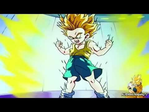 Kid Trunks Turns Super Saiyan for the First Time [Kid Trunks vs. Vegeta] (True 1080p HD)