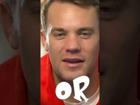 Manuel Neuer chooses between Messi and Ronaldo 🍿