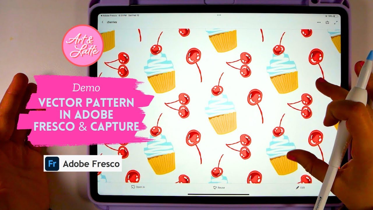 Adobe Fresco & Capture Vector Pattern Guided Tutorial